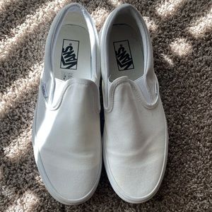 White Vans Slip on